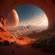 A science fiction concept of terraforming Mars