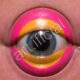 The Artistry of Pink and Yellow Around a Blue Eye