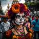 An individual in the style of La Catrina Day of the Dead