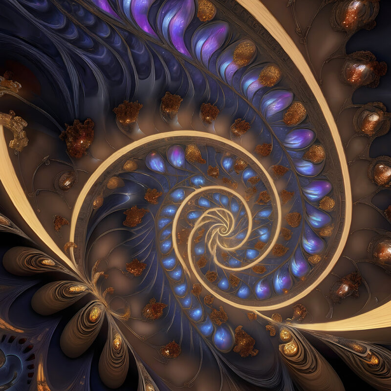 A colorful swirly fractal pattern