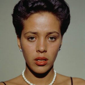 Elegant Woman with Pearl Necklace Close-up Portrait