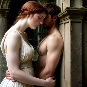 Romantic Embrace in Classical Setting