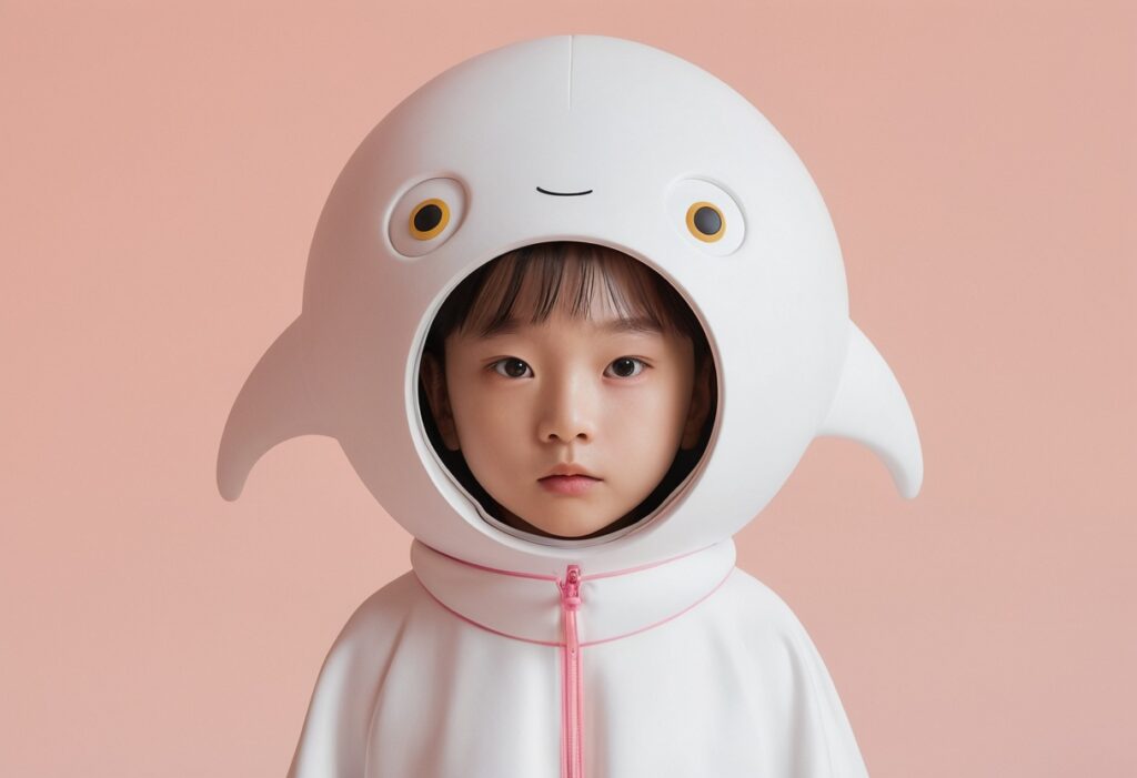 Adorable Child in Whimsical Sea Creature Costume